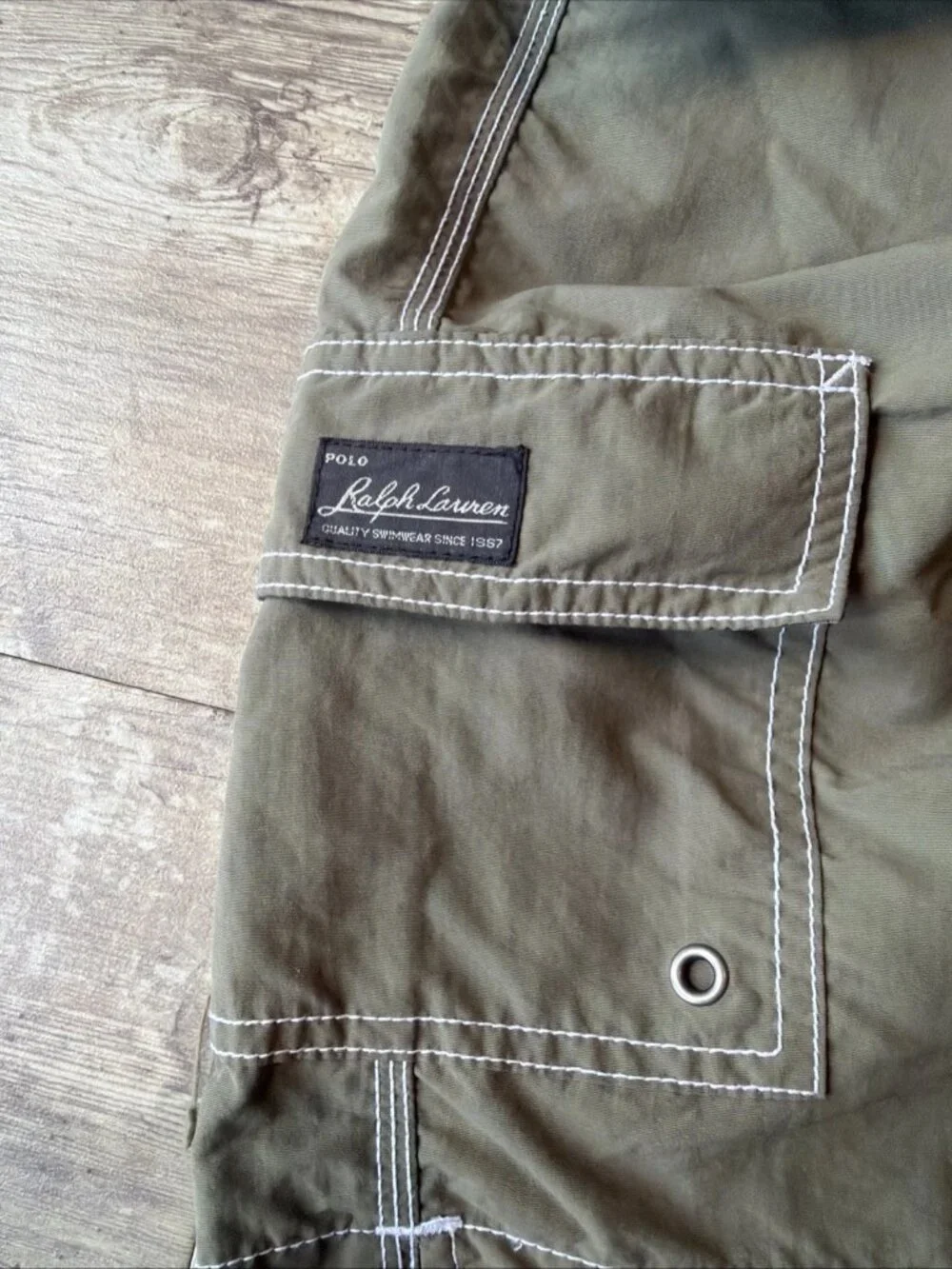 POLO RALPH LAUREN Swimwear Trunks Olive Green Men's Large